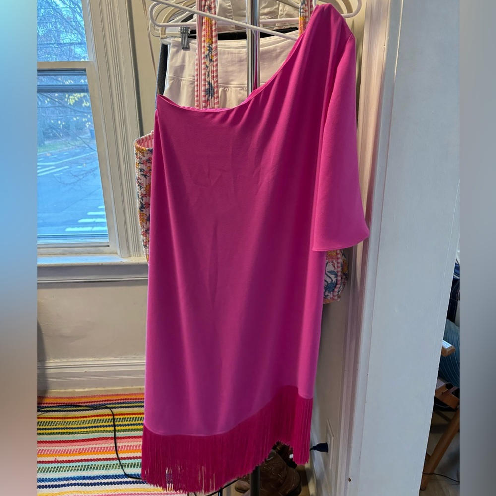 Single shoulder asymmetrical Trina Turk dress